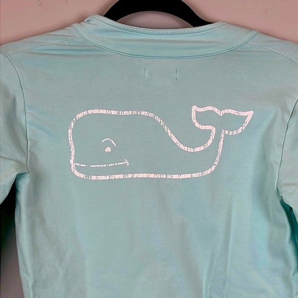 Vineyard Vines Girl Size 12-14 Aqua Quarter-Zip Pullover Cover-Up Dress - Picture 5 of 7